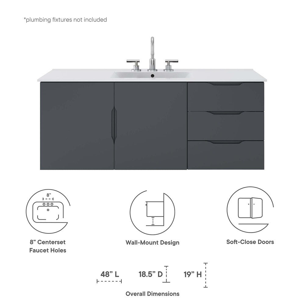 EEI-5784 Vitality 48" Single Sink Bathroom Vanity by Modway