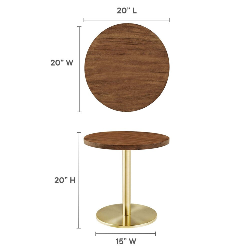 EEI-6610 Viva Round Acacia Wood Side Table by Modway