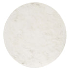 EEI-6609-BRA-WHI Viva Round White Marble Side Table by Modway