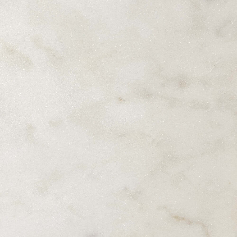 EEI-6609-BRA-WHI Viva Round White Marble Side Table by Modway