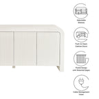 Modway Waterflute 70" Fluted Sideboard Cabinet by Modway-EEI-7198
