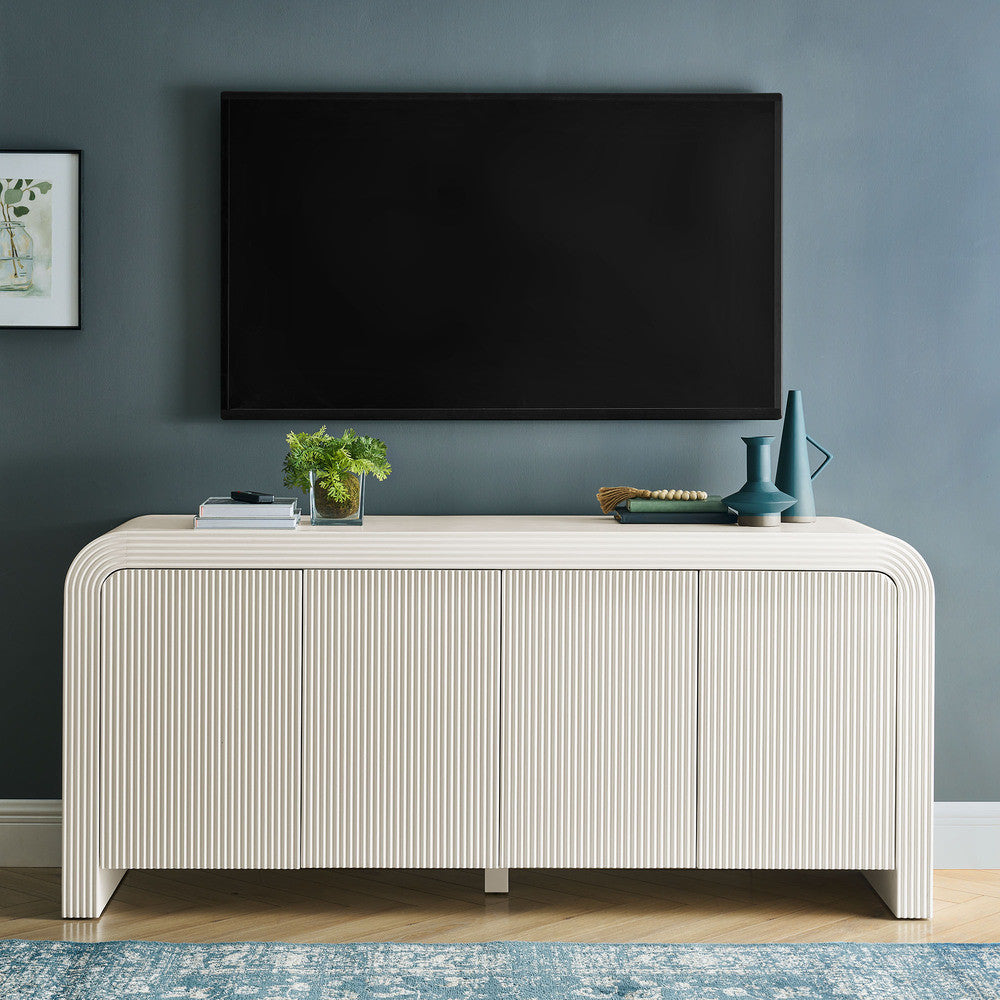 Modway Waterflute 70" Fluted Sideboard Cabinet by Modway-EEI-7198