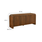 Modway Waterflute 70" Fluted Sideboard Cabinet by Modway-EEI-7198