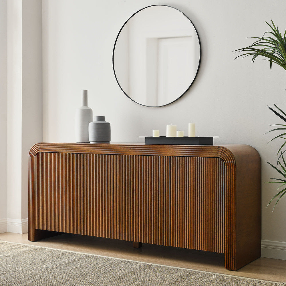 Modway Waterflute 70" Fluted Sideboard Cabinet by Modway-EEI-7198
