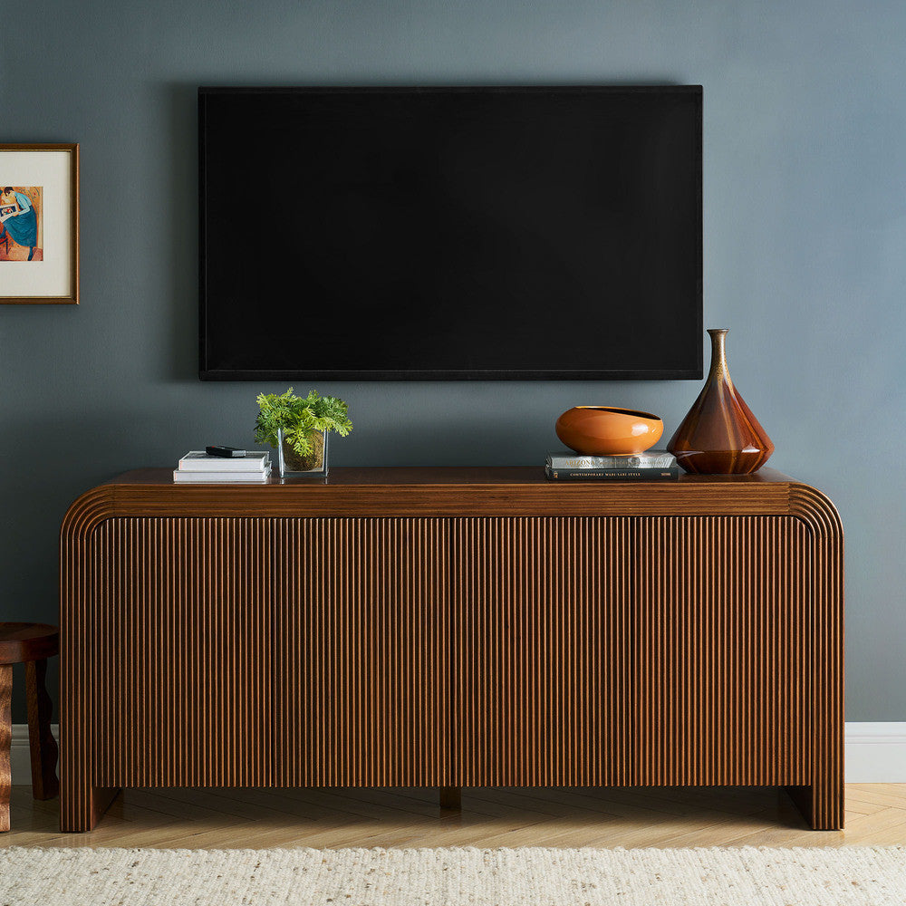 Modway Waterflute 70" Fluted Sideboard Cabinet by Modway-EEI-7198