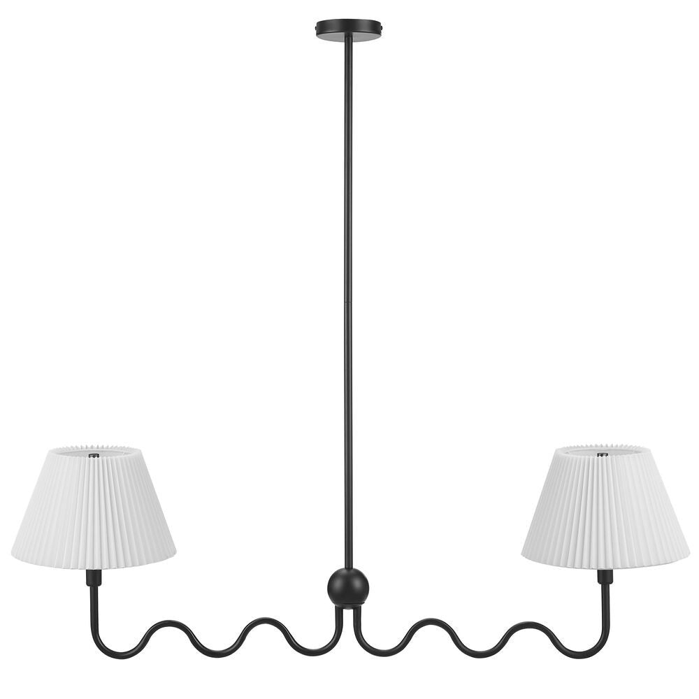 EEI-6874 Wave Squiggle 2-Arm Pendant Light by Modway