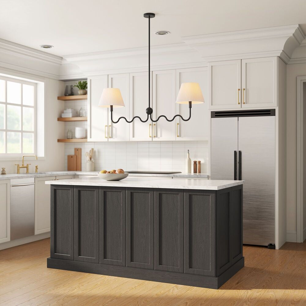 EEI-6874 Wave Squiggle 2-Arm Pendant Light by Modway