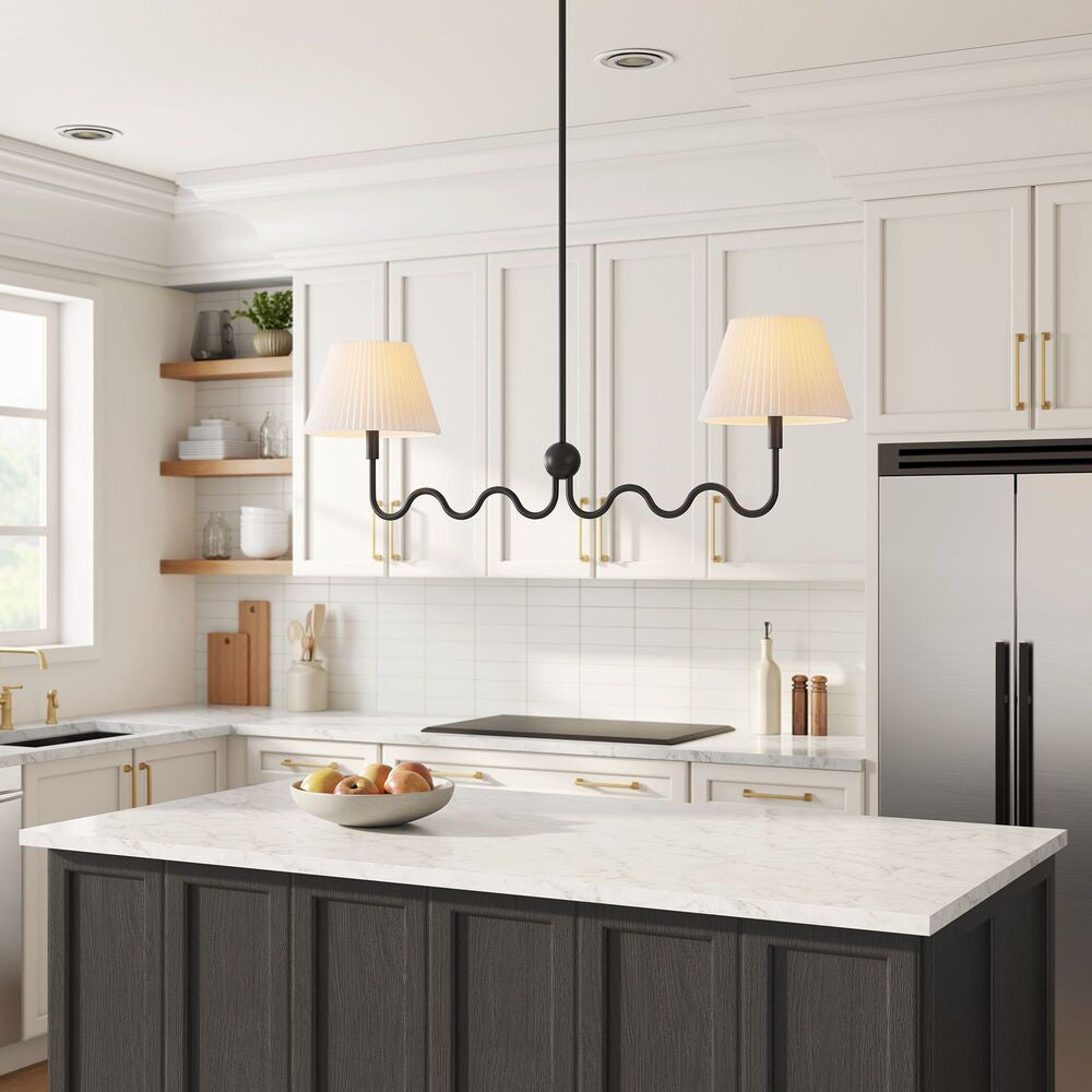 EEI-6874 Wave Squiggle 2-Arm Pendant Light by Modway