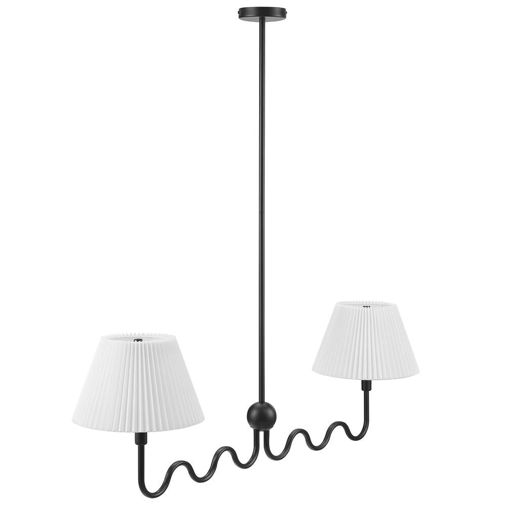 EEI-6874 Wave Squiggle 2-Arm Pendant Light by Modway