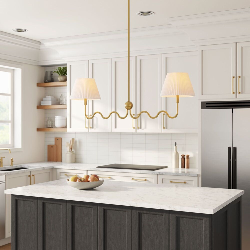 EEI-6874 Wave Squiggle 2-Arm Pendant Light by Modway