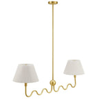 EEI-6874 Wave Squiggle 2-Arm Pendant Light by Modway