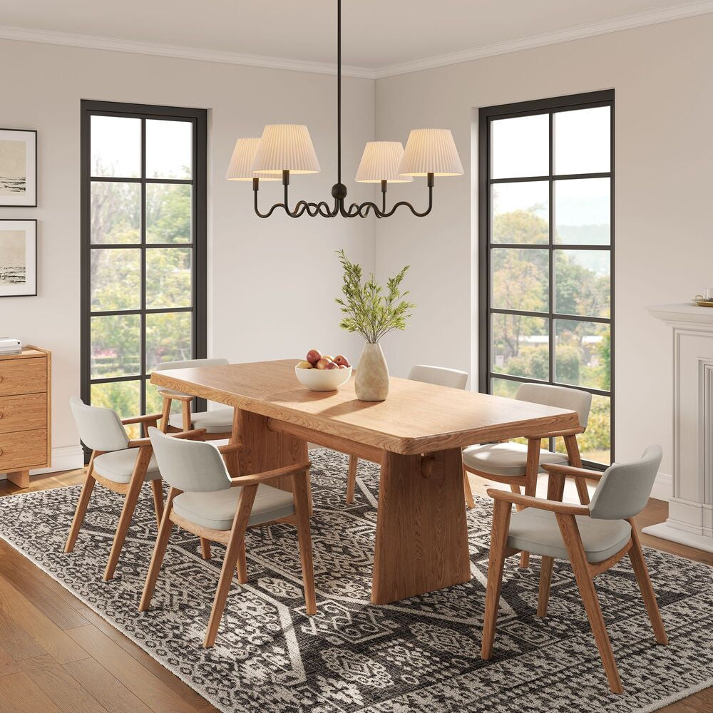 EEI-6875 Wave Squiggle 4-Arm Pendant Light by Modway