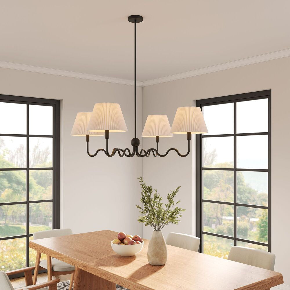 EEI-6875 Wave Squiggle 4-Arm Pendant Light by Modway