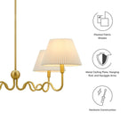 EEI-6875 Wave Squiggle 4-Arm Pendant Light by Modway