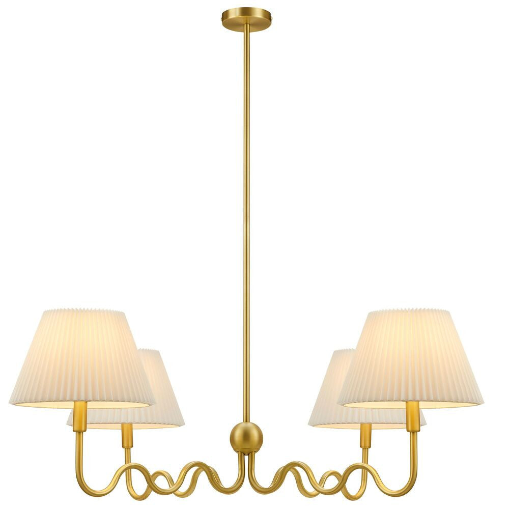 EEI-6875 Wave Squiggle 4-Arm Pendant Light by Modway