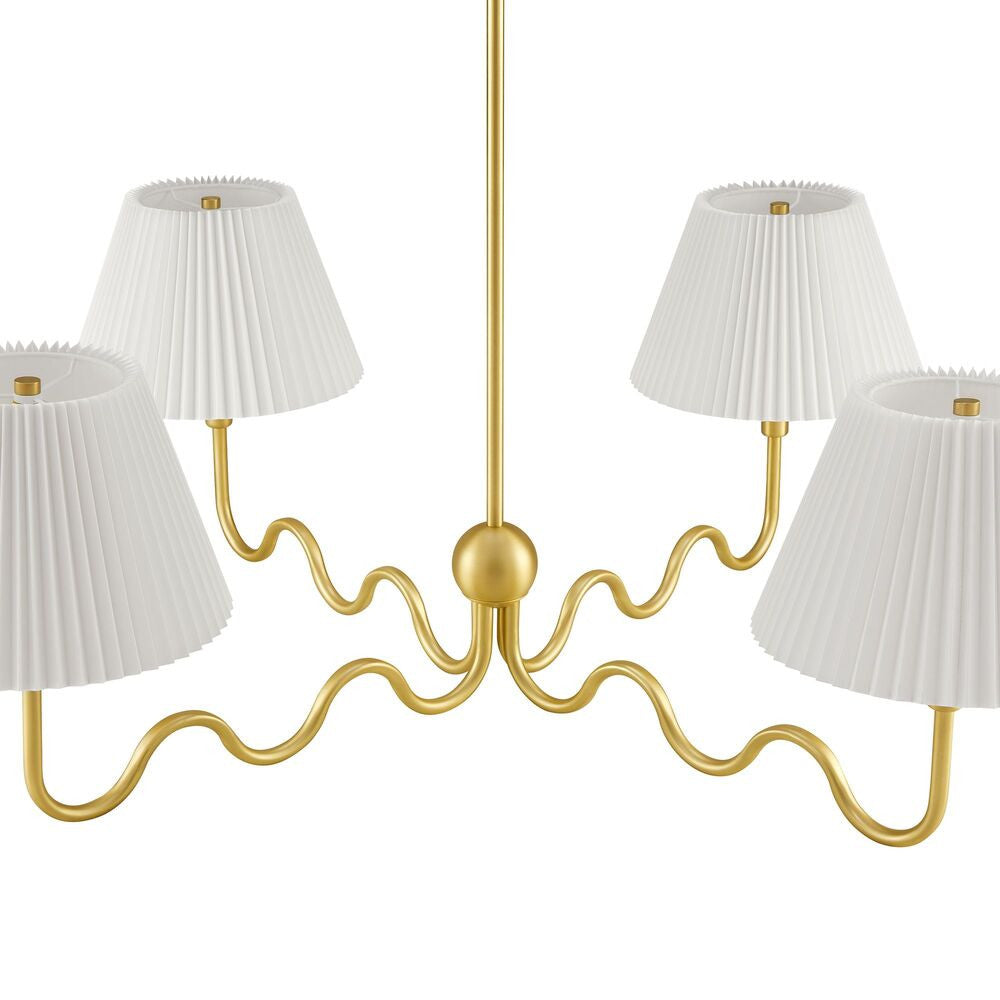 EEI-6875 Wave Squiggle 4-Arm Pendant Light by Modway