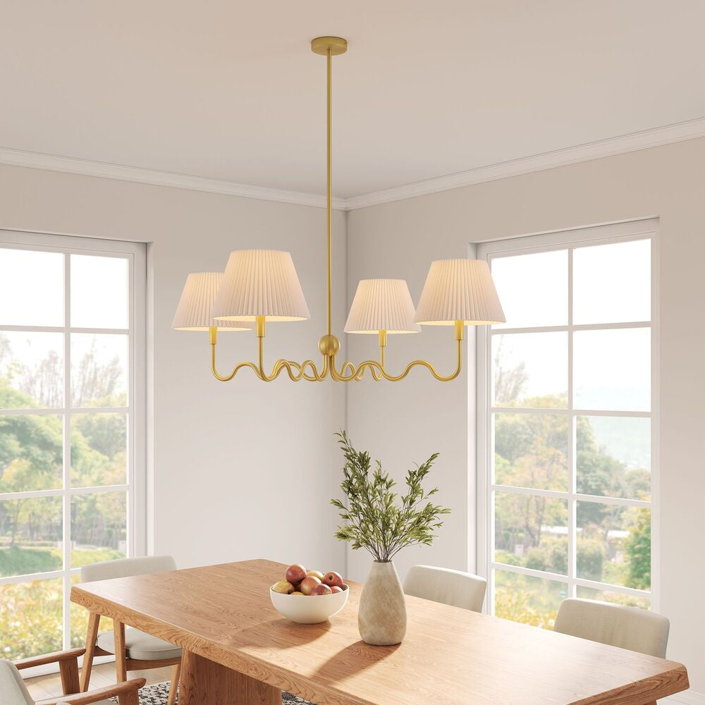 EEI-6875 Wave Squiggle 4-Arm Pendant Light by Modway