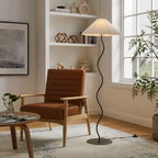 EEI-6877-BLK Wave Squiggle Floor Lamp by Modway