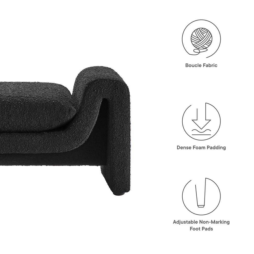 EEI-6379 Waverly Boucle Fabric Bench by Modway