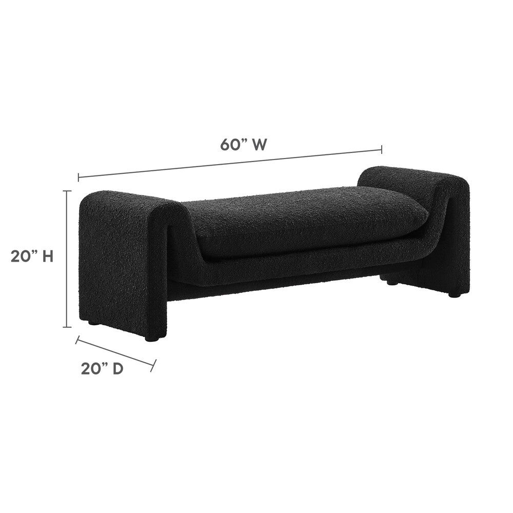 EEI-6379 Waverly Boucle Fabric Bench by Modway