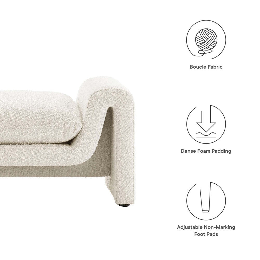 EEI-6379 Waverly Boucle Fabric Bench by Modway