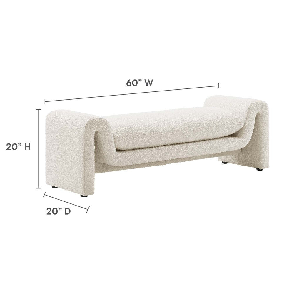 EEI-6379 Waverly Boucle Fabric Bench by Modway
