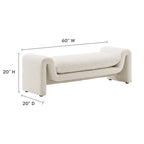 EEI-6379 Waverly Boucle Fabric Bench by Modway