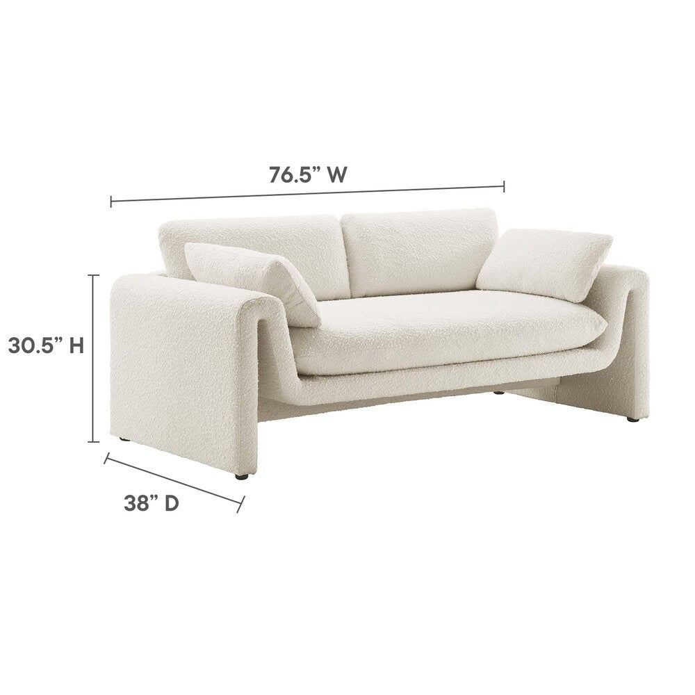 EEI-6381-IVO Waverly Boucle Fabric Sofa by Modway