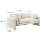EEI-6381-IVO Waverly Boucle Fabric Sofa by Modway