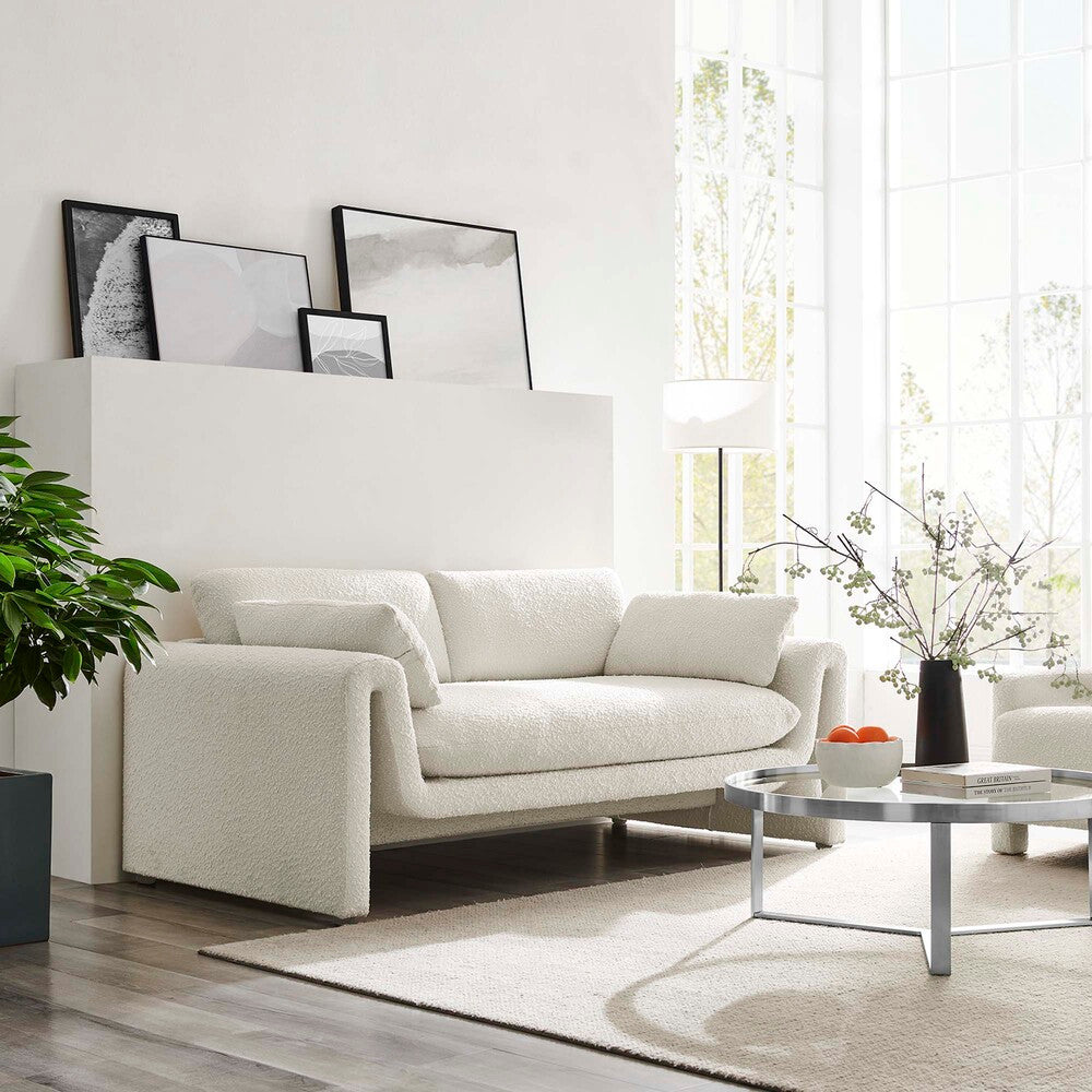 EEI-6381-IVO Waverly Boucle Fabric Sofa by Modway