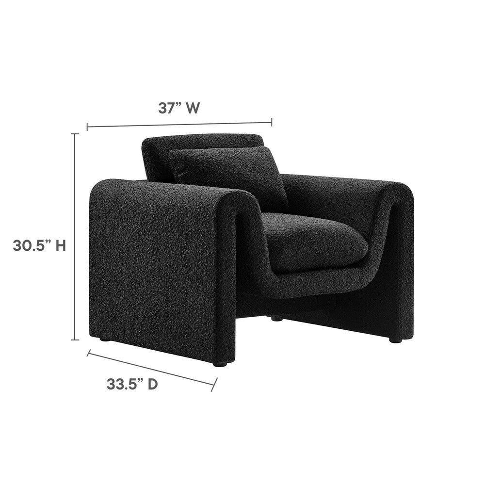 EEI-6575 Waverly Boucle Upholstered Armchair by Modway