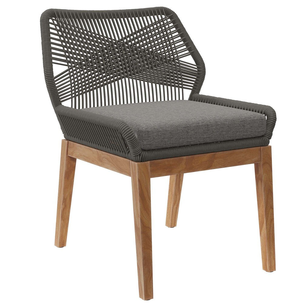 EEI-6118 Wellspring 5-Piece Outdoor Patio Teak Wood Dining Set by Modway
