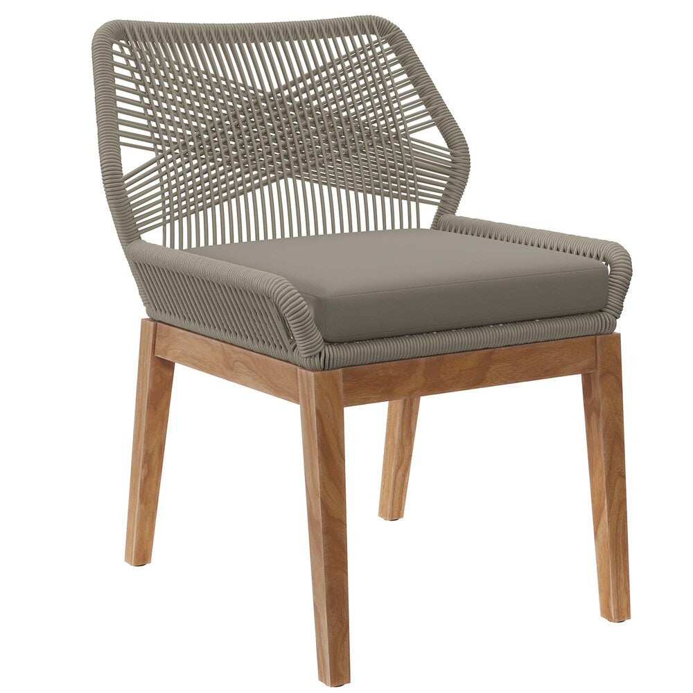 EEI-6118 Wellspring 5-Piece Outdoor Patio Teak Wood Dining Set by Modway