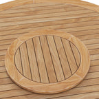 EEI-5745-NAT Wellspring 63" Outdoor Patio Teak Wood Dining Table by Modway