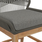 EEI-7126 Wellspring Outdoor Patio Teak and Rope Counter Stool by Modway