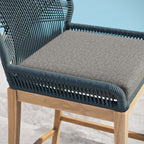 EEI-5746 Wellspring Outdoor Patio Teak Wood Bar Stool by Modway