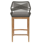 EEI-5746 Wellspring Outdoor Patio Teak Wood Bar Stool by Modway