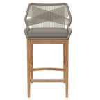 EEI-5746 Wellspring Outdoor Patio Teak Wood Bar Stool by Modway