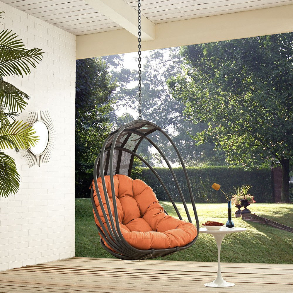 EEI-2656-ORA-SET Whisk Outdoor Patio Swing Chair Without Stand by Modway