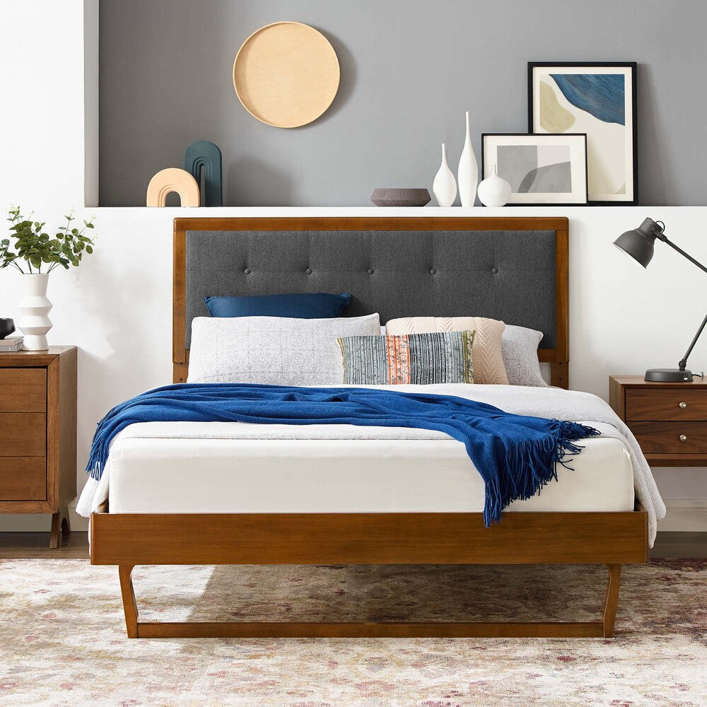 Modway Willow Wood Full Platform Bed With Angular Frame by Modway-MOD-6634