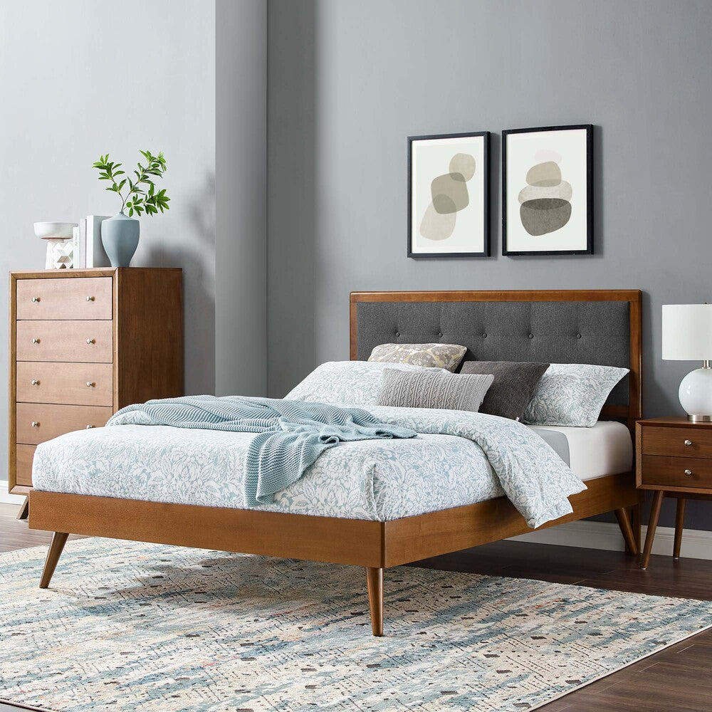 Modway Willow Wood Full Platform Bed With Splayed Legs by Modway-MOD-6637
