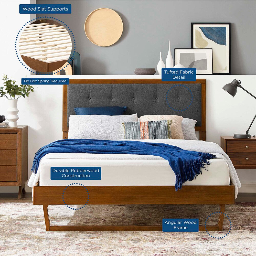 Modway Willow Wood Queen Platform Bed With Angular Frame by Modway-MOD-6384