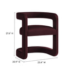 EEI-7052 Winslow Barrel Performance Velvet Dining Chair by Modway