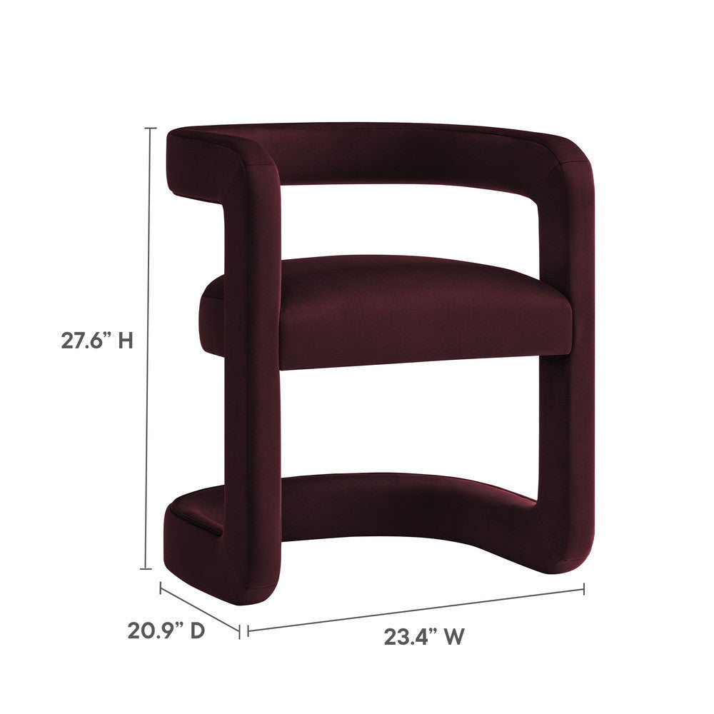 EEI-7052 Winslow Barrel Performance Velvet Dining Chair by Modway