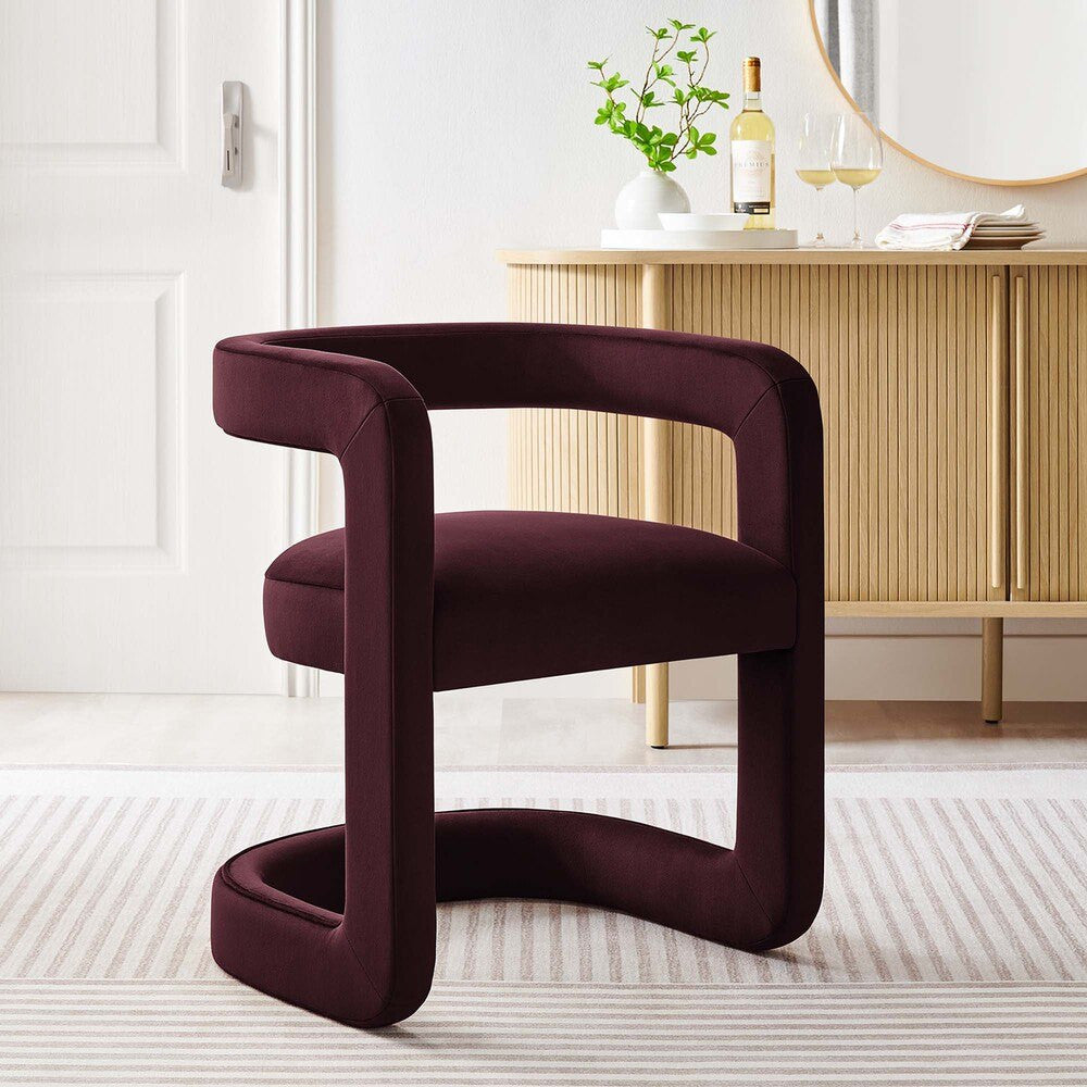 EEI-7052 Winslow Barrel Performance Velvet Dining Chair by Modway