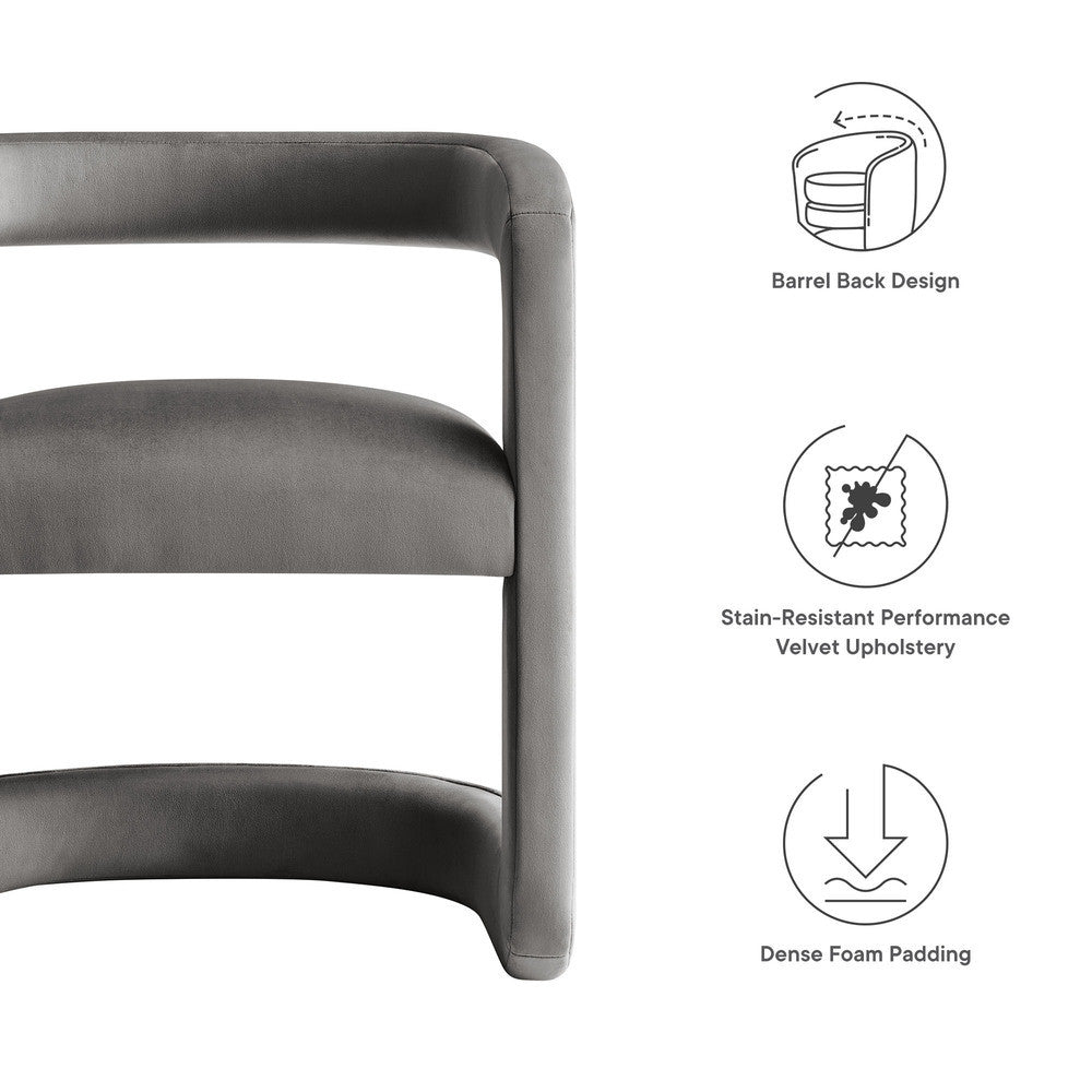 EEI-7052 Winslow Barrel Performance Velvet Dining Chair by Modway
