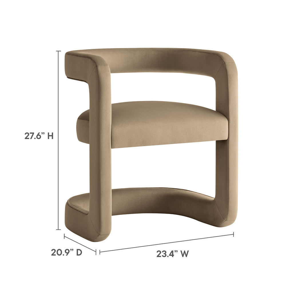 EEI-7052 Winslow Barrel Performance Velvet Dining Chair by Modway