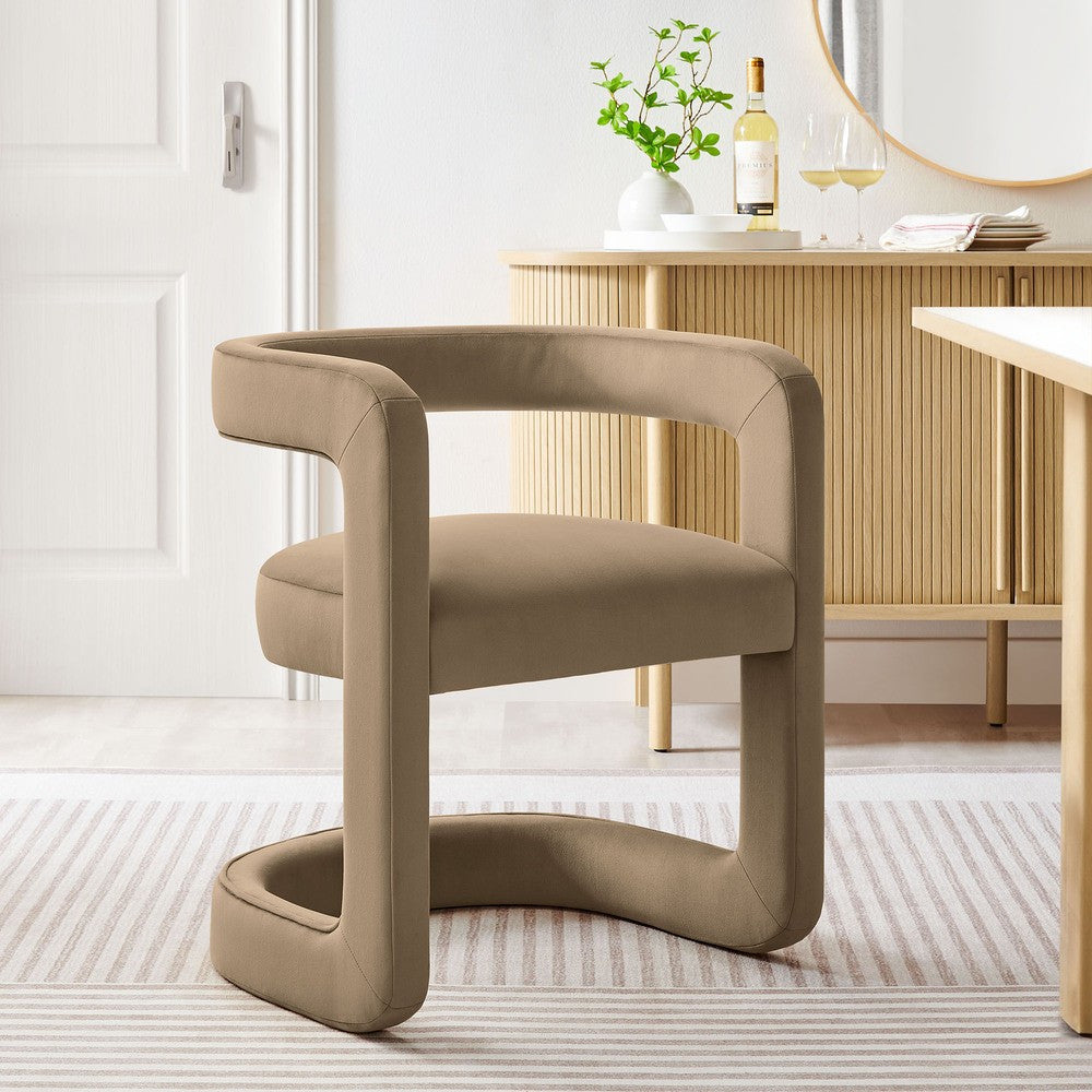 EEI-7052 Winslow Barrel Performance Velvet Dining Chair by Modway