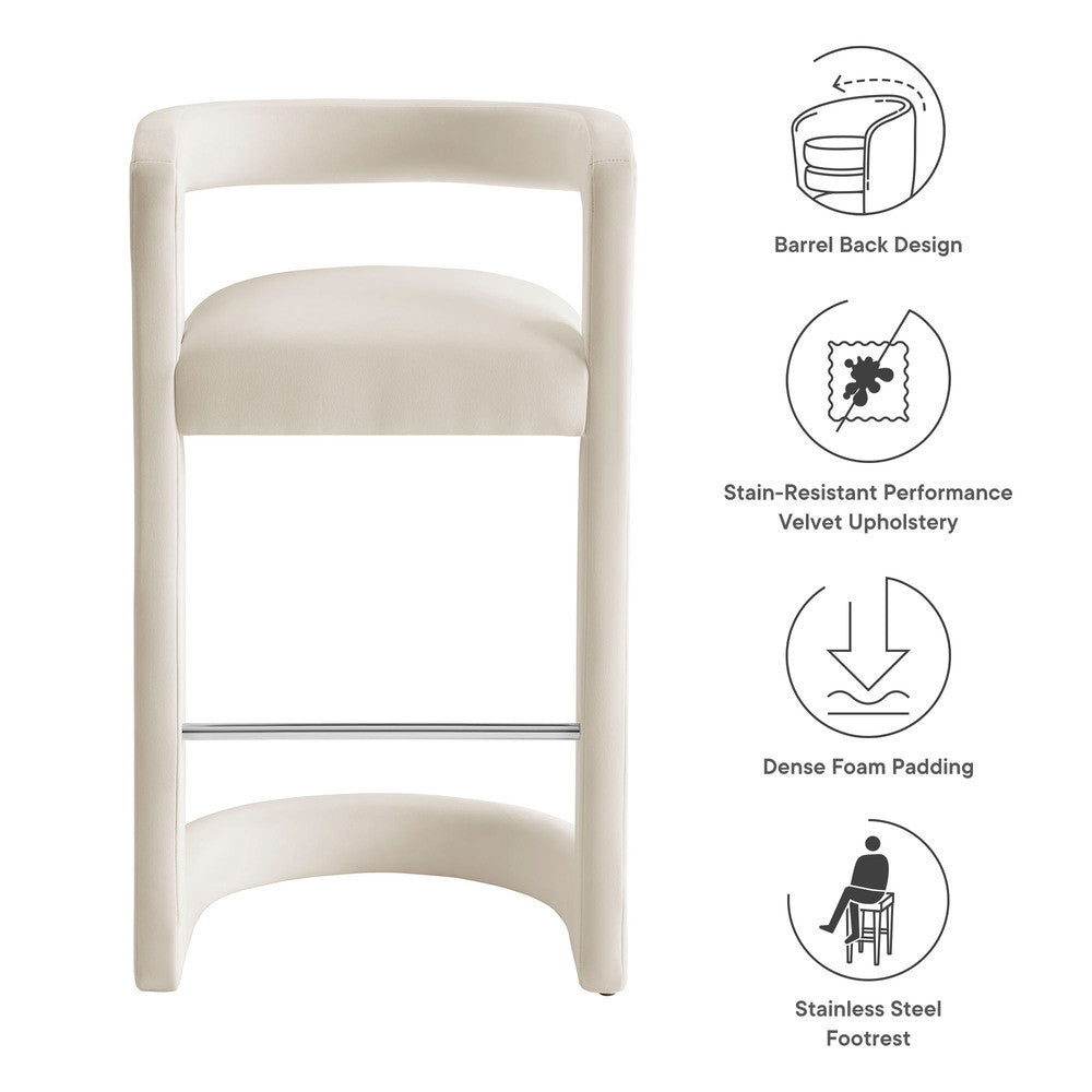 EEI-7108 Winslow Performance Velvet Bar Stool by Modway
