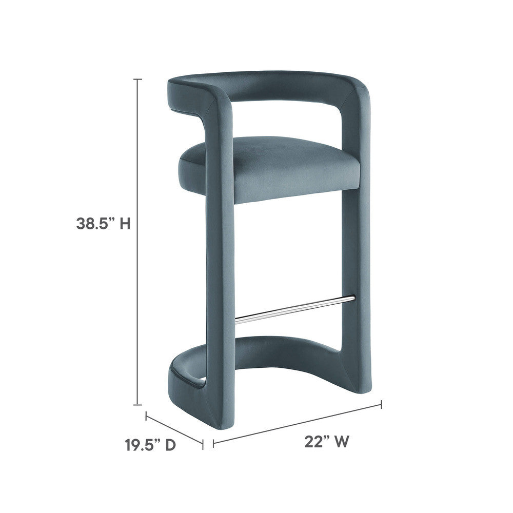 EEI-7108 Winslow Performance Velvet Bar Stool by Modway